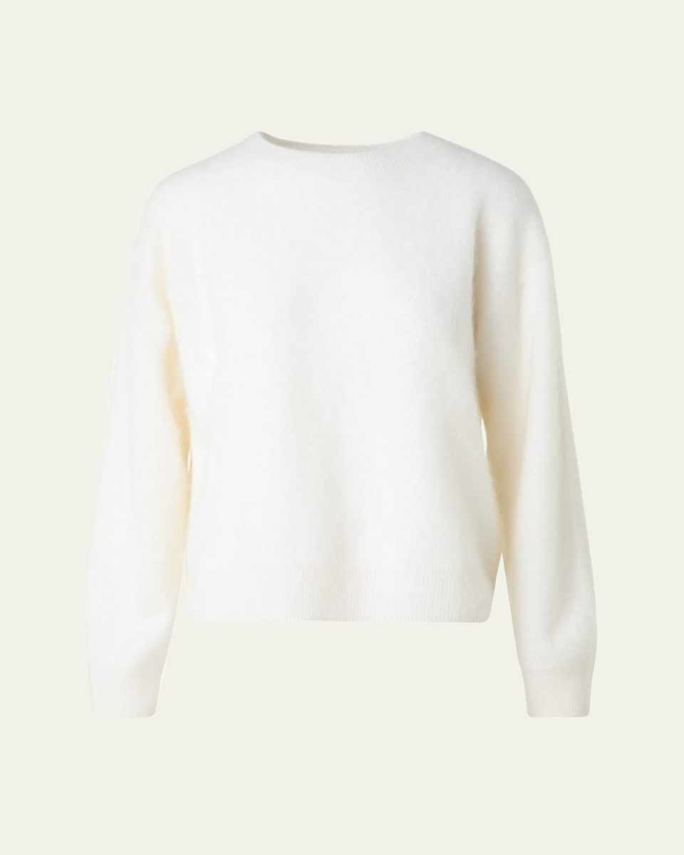 Brushed Cashmere Crewneck Sweater